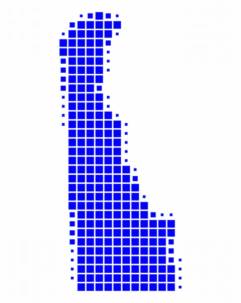 stock image Map of Delaware