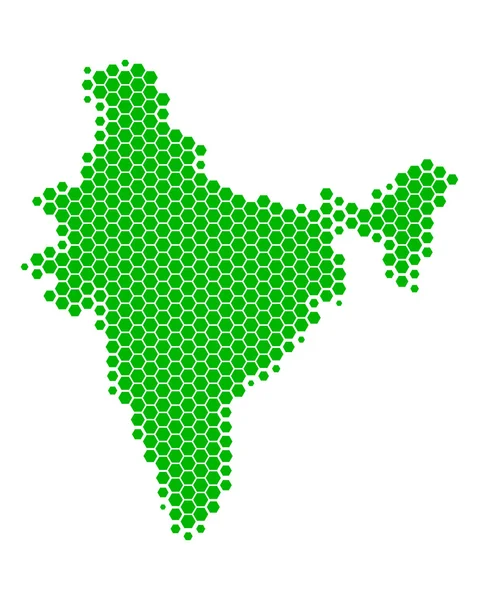 La mappa di India — Foto Stock