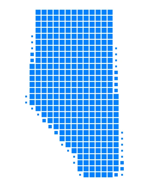 stock image Map of Alberta