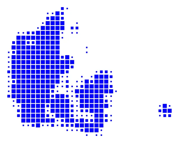 Mapa online de Dinamarca — Foto de Stock