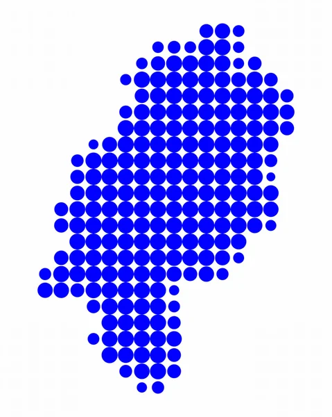 Map of Hesse — Stock Photo, Image