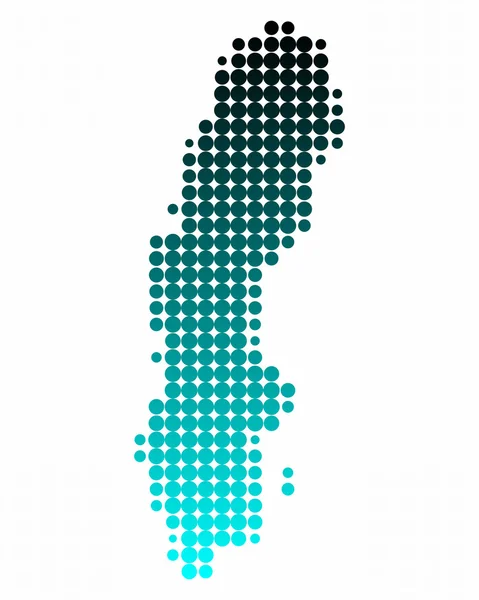 Map of Sweden — Stock Photo, Image