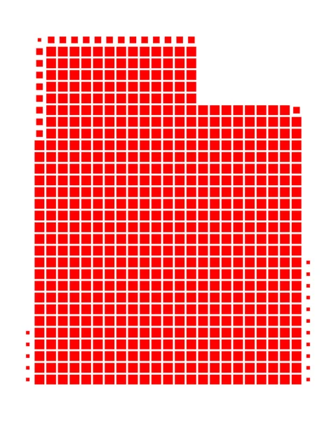 stock image Detailed and accurate illustration of map of Utah