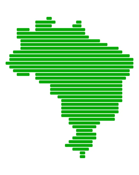 Χάρτης της Βραζιλίας — Φωτογραφία Αρχείου