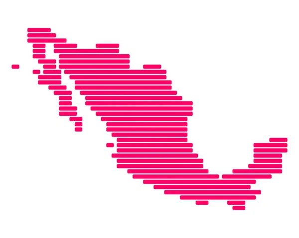 La carte de Mexique — Photo