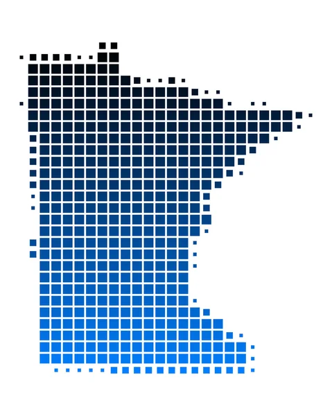 Minnesota térképén — Stock Fotó