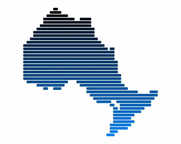 O mapa de Ontário — Fotografia de Stock