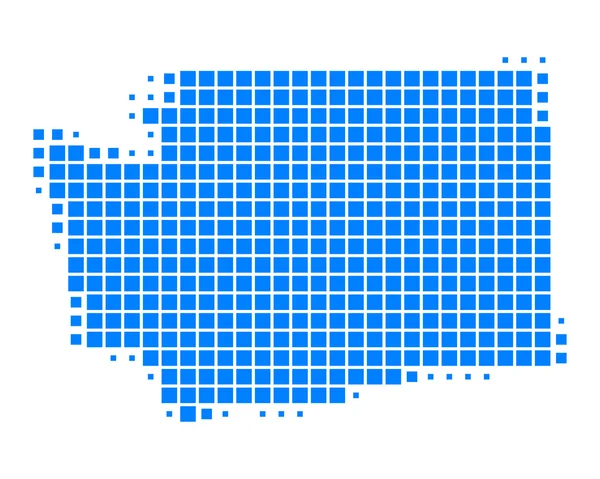Gedetailleerde en accurate illustratie van kaart van washington — Stockfoto