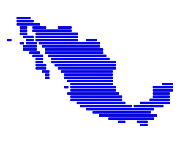 Mapa z Mexika — Stock fotografie