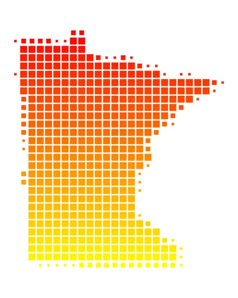 Minnesota Haritası — Stok fotoğraf