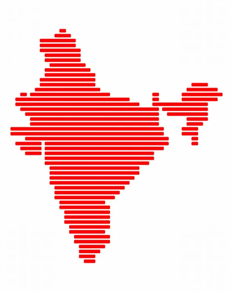 インドの地図 — ストック写真
