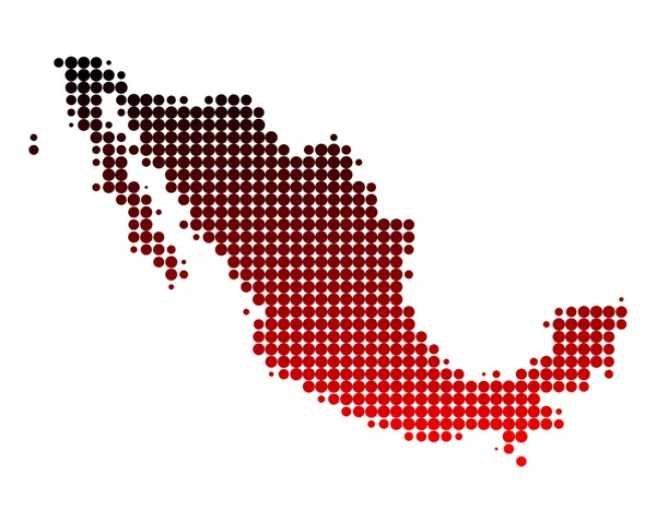 Mapa do México — Fotografia de Stock