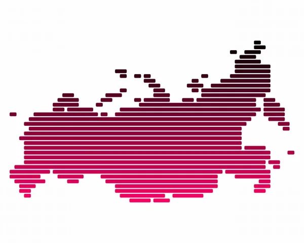 Mapa de Rusia — Foto de Stock