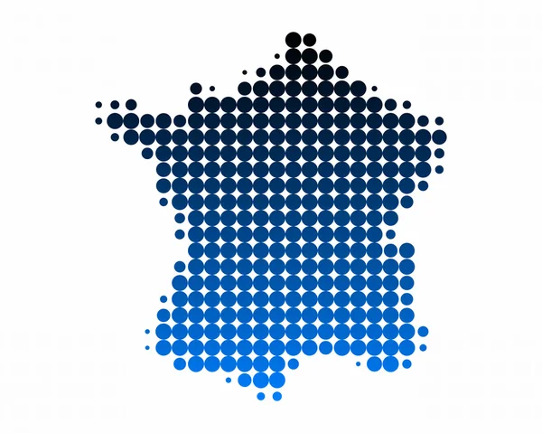 Kaart van Frankrijk — Stockfoto