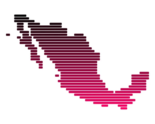 メキシコの地図 — ストック写真