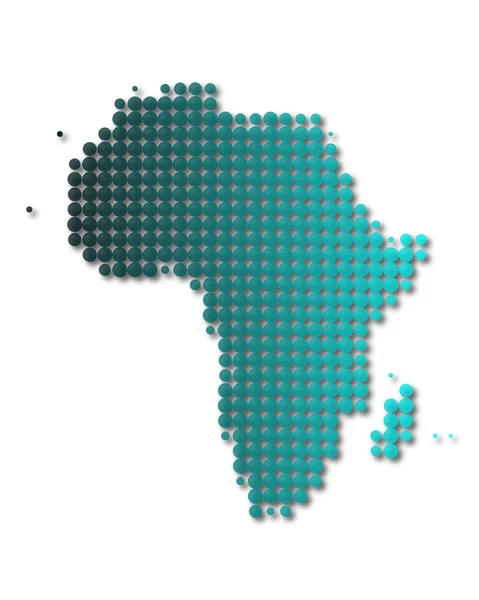 Mapa afryki — Zdjęcie stockowe