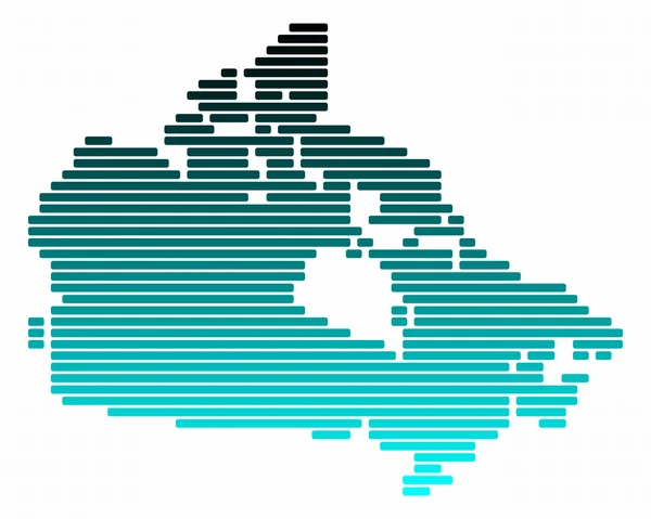 캐나다의 지도 — 스톡 사진