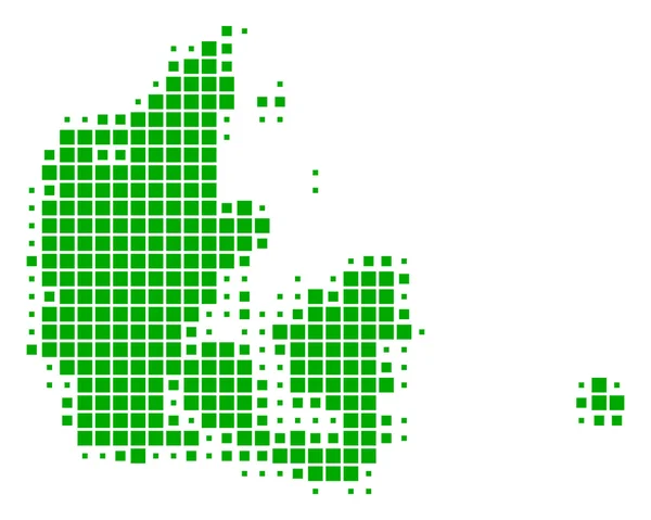 Kaart van Denemarken — Stockfoto