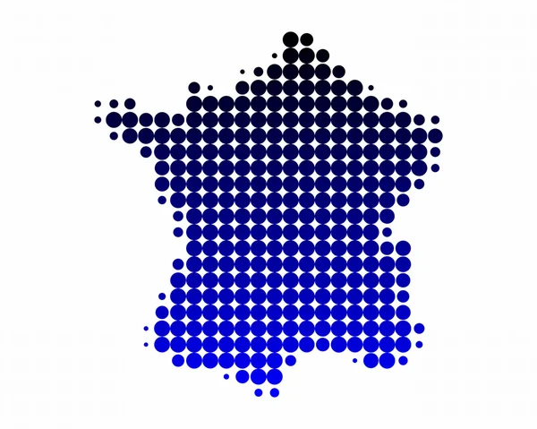 Karta över Frankrike — Stockfoto