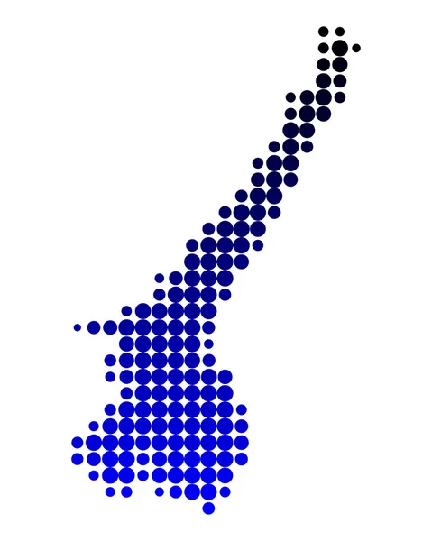 Map of Lake Garda — Stock Photo, Image