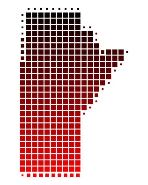 stock image Map of Manitoba