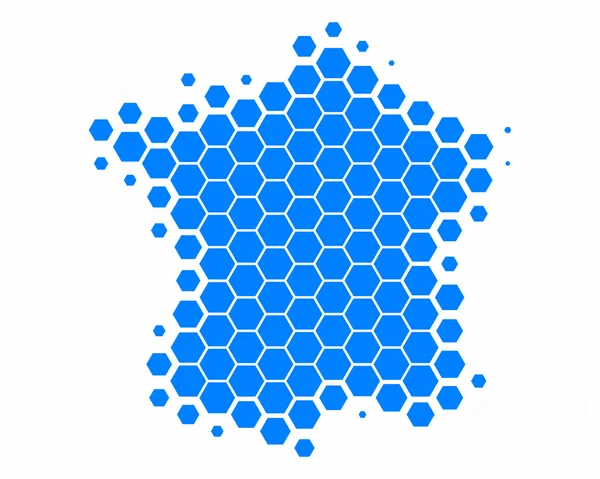 法国地图 — 图库照片