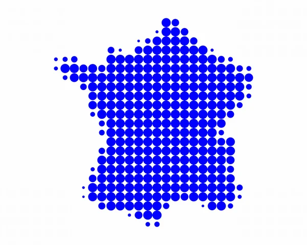Карта Франции — стоковое фото