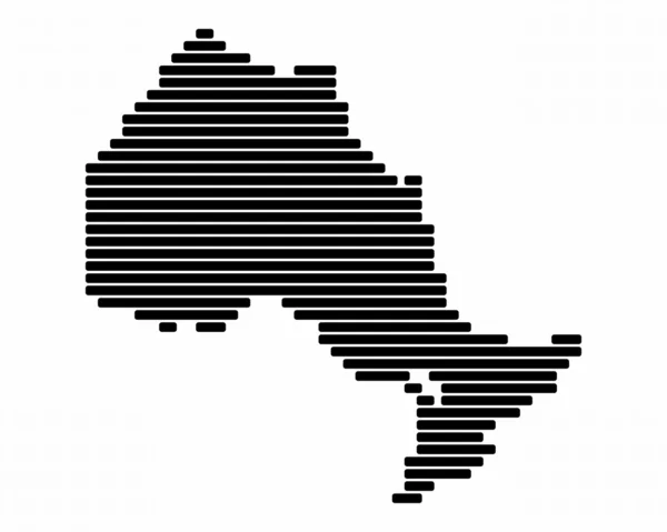 Mapa Ontario — Zdjęcie stockowe