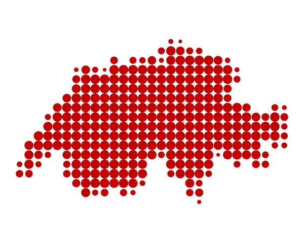 Map of Switzerland — Stock Photo, Image
