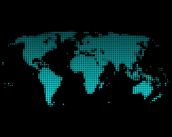 Kaart van de wereld — Stockfoto