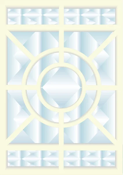 5. Bleiglasfenster — Stockvektor