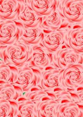 One-off roses. clipart