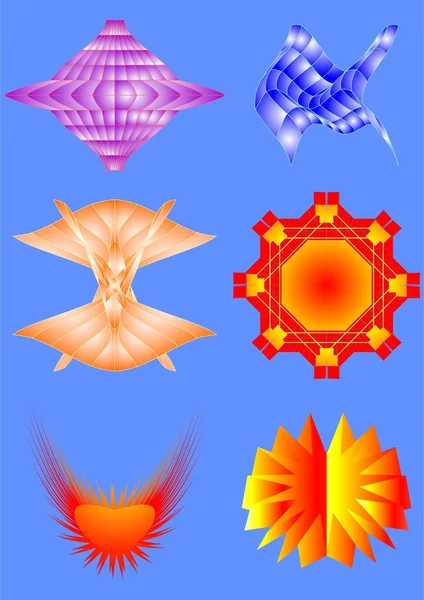 Une variété de formes . — Image vectorielle