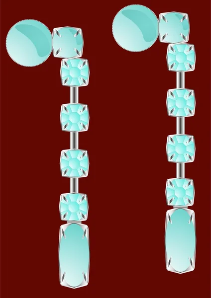 Boucles d'oreilles. — Image vectorielle