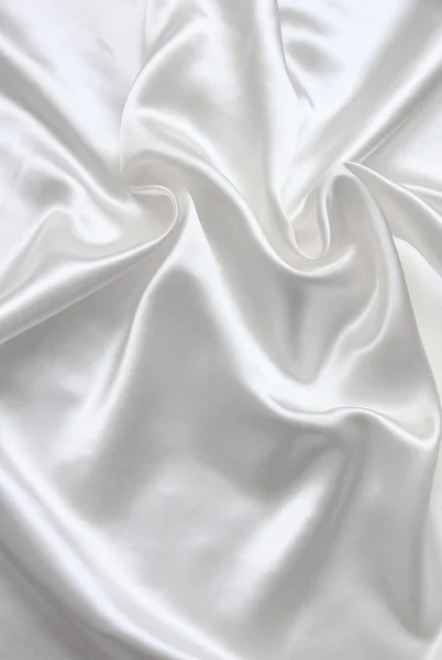 Seda blanca elegante lisa — Foto de Stock