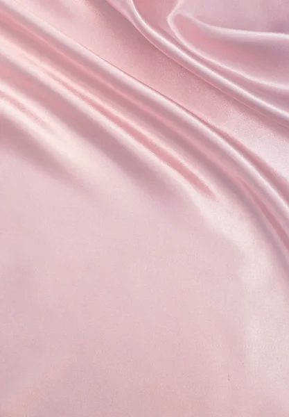 Glatte elegante rosa Seide — Stockfoto