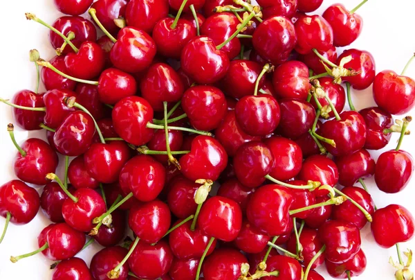 Wet ripe red cherries — Stock Photo, Image