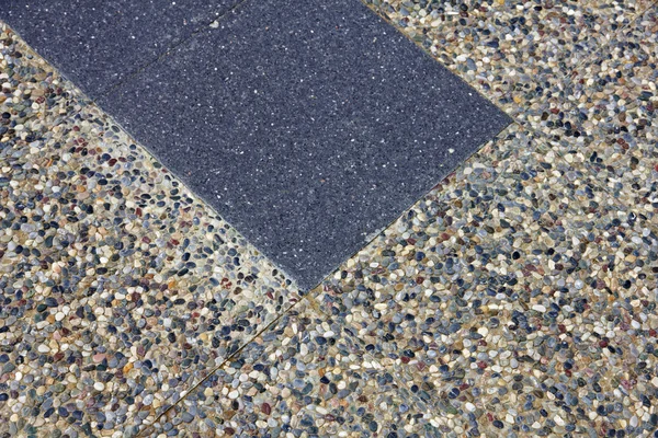 Cobblestone pavimento feito à mão — Fotografia de Stock
