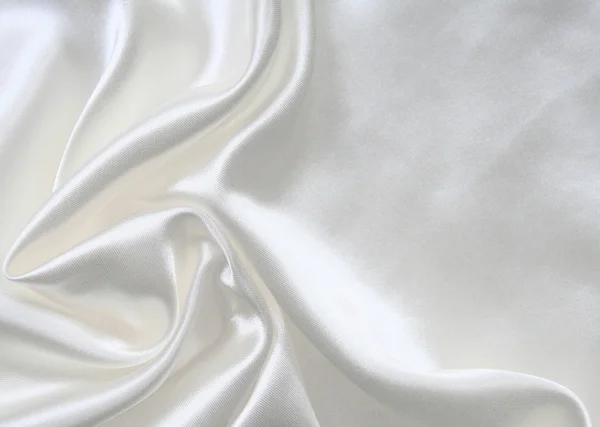 光滑优雅白色丝绸作为婚礼背景 — 图库照片