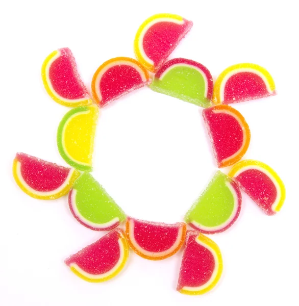 Красочные различные конфеты желе — стоковое фото
