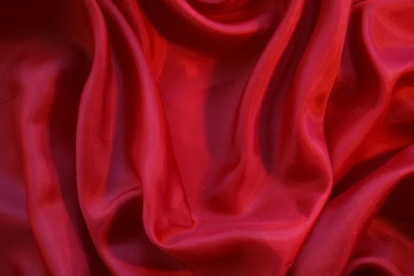 Fond lisse en soie rouge — Photo