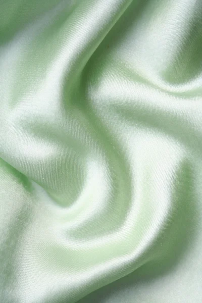 배경으로 부드러운 우아한 녹색 실크 — 스톡 사진