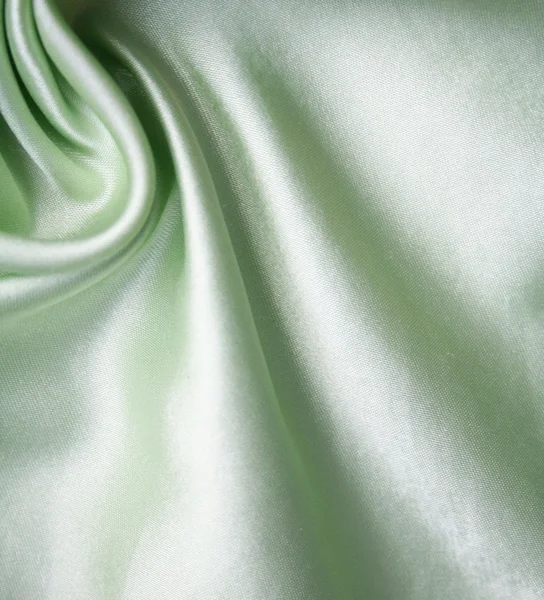 stock image Smooth elegant green silk as background