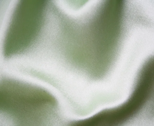 Smooth elegant green silk as background — Stock Photo, Image