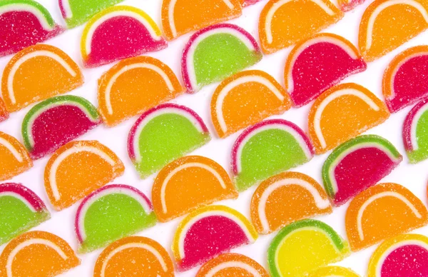 Kleurrijke verschillende gelei snoep — Stockfoto