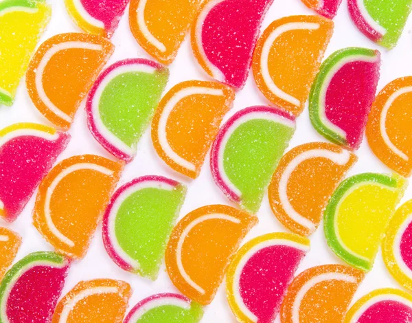 Kolorowe galaretki różnych cukierków — Zdjęcie stockowe