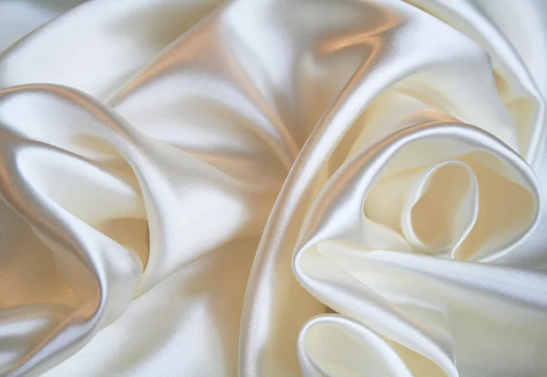 Smooth elegant white silk as background Royalty Free Stock Images
