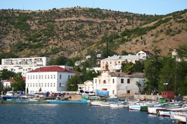 Crimea. In Balaklava harbor. clipart