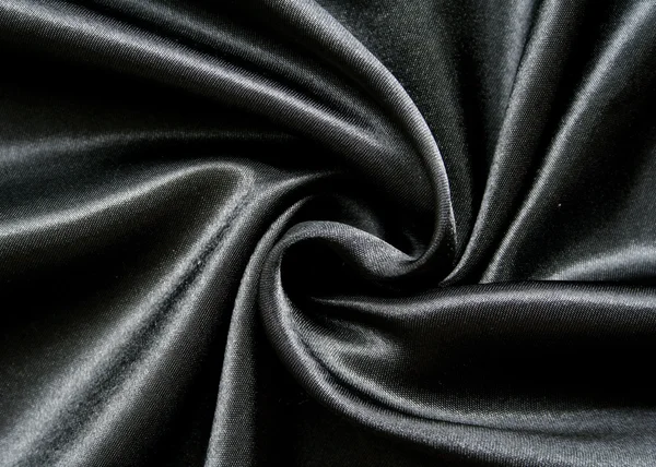 Seda negra elegante lisa como fondo —  Fotos de Stock