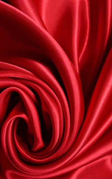 stock image Smooth Red Silk as background